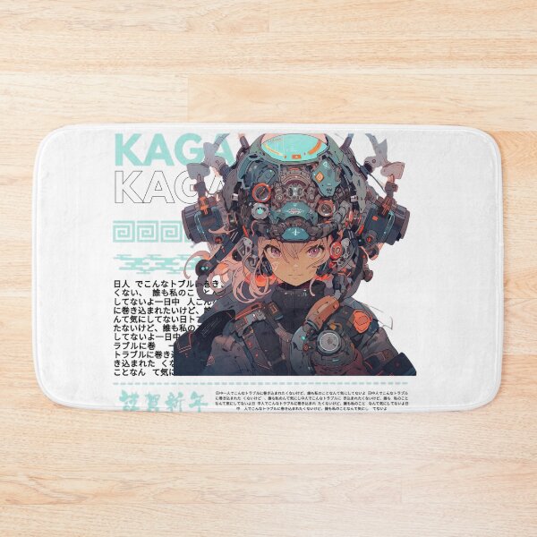 Item preview, Mecha blue kaga anime girl designed and sold by karpuz-design.