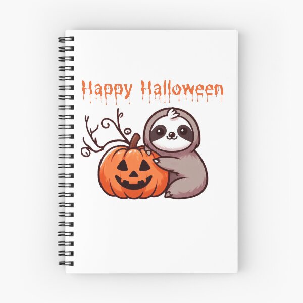 Item preview, sloth with pumpkin happy halloween designed and sold by Dominik1984.