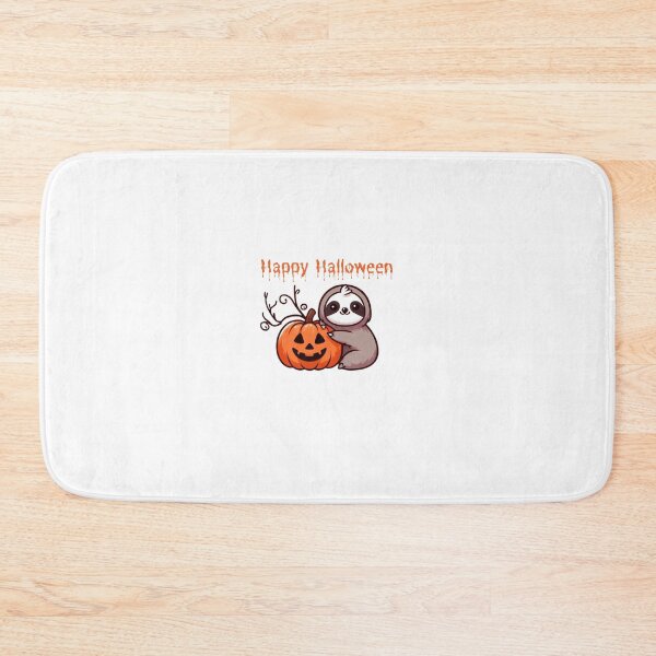 Item preview, sloth with pumpkin happy halloween designed and sold by Dominik1984.