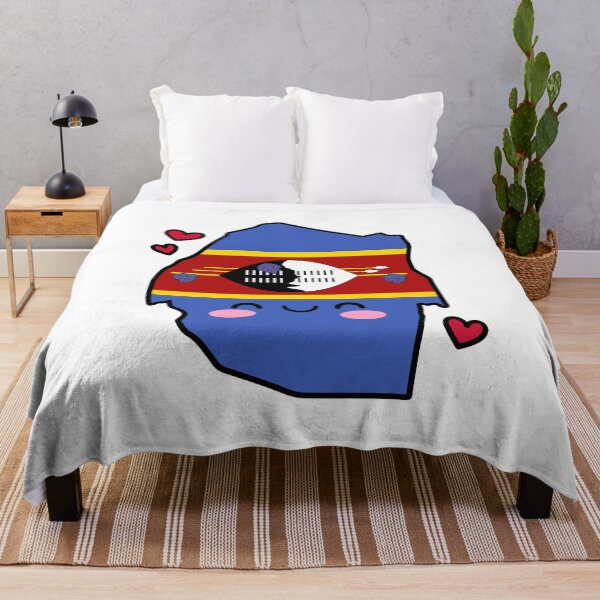 Item preview, Swaziland Flag Map Smile with Love designed and sold by pixelsparkzone.