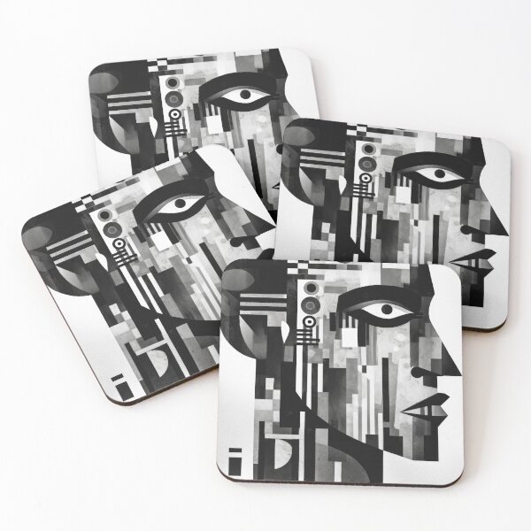 Item preview, Haunting Zombie Portrait Bauhaus Art designed and sold by ArtificialGenes.