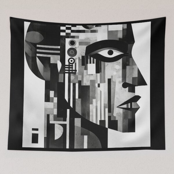Item preview, Haunting Zombie Portrait Bauhaus Art designed and sold by ArtificialGenes.