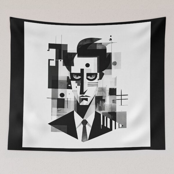 Item preview, Haunting Zombie Portrait Bauhaus Art designed and sold by ArtificialGenes.