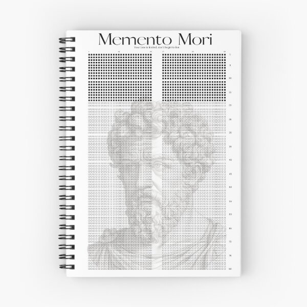 Item preview, Memento Mori Life Calendar - Stoic Timekeeper designed and sold by StoicWisdom.
