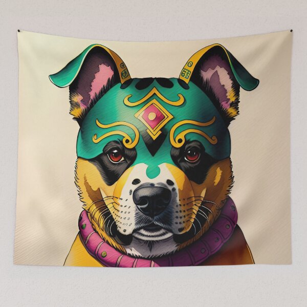 Item preview, Luchador Doggy designed and sold by GooGooPop.