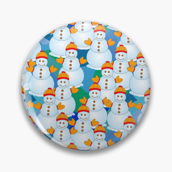 Aperçu de l'œuvre Chapeaux orange bonhommes de neige créée et vendue par BartholGraphics.