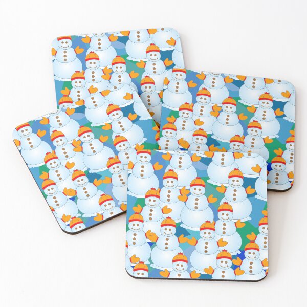 Item preview, Snowmen Orange Hats designed and sold by BartholGraphics.