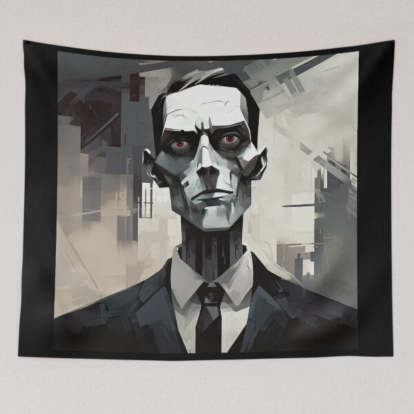 Item preview, Haunting Zombie Portrait Bauhaus Art designed and sold by ArtificialGenes.