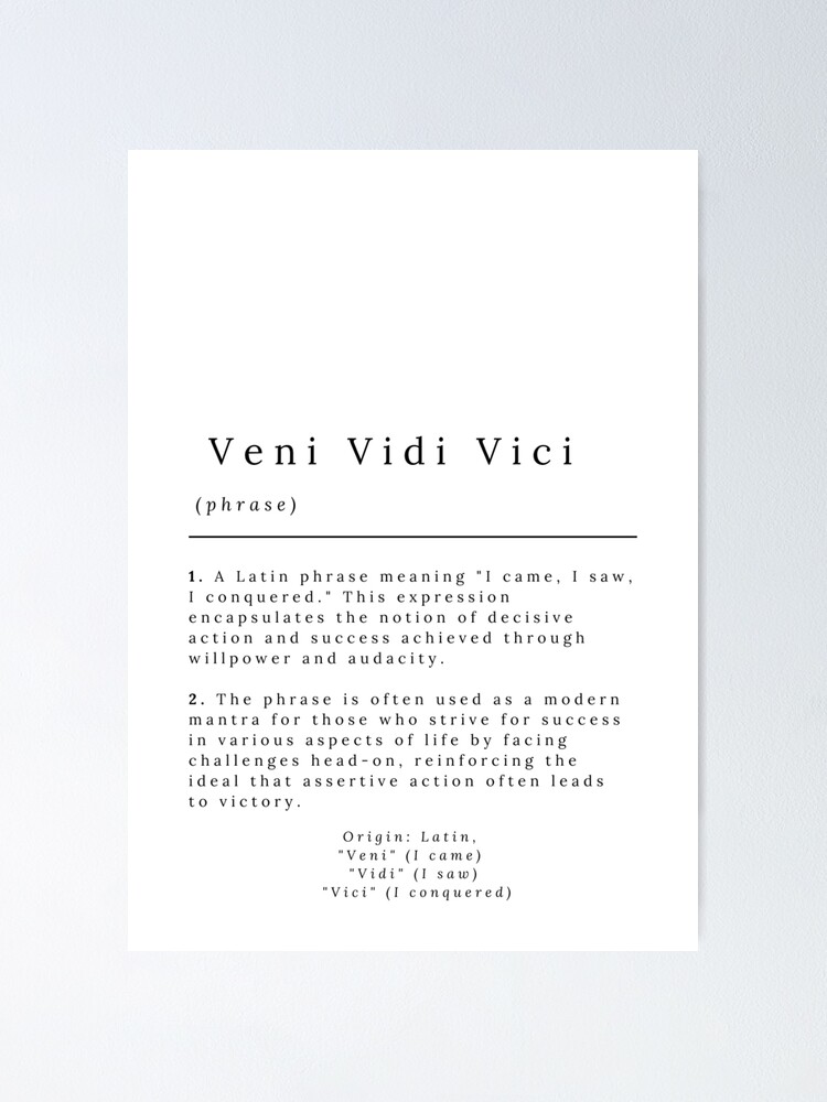 Who Said Veni, Vidi, Vici What Did He Mean?