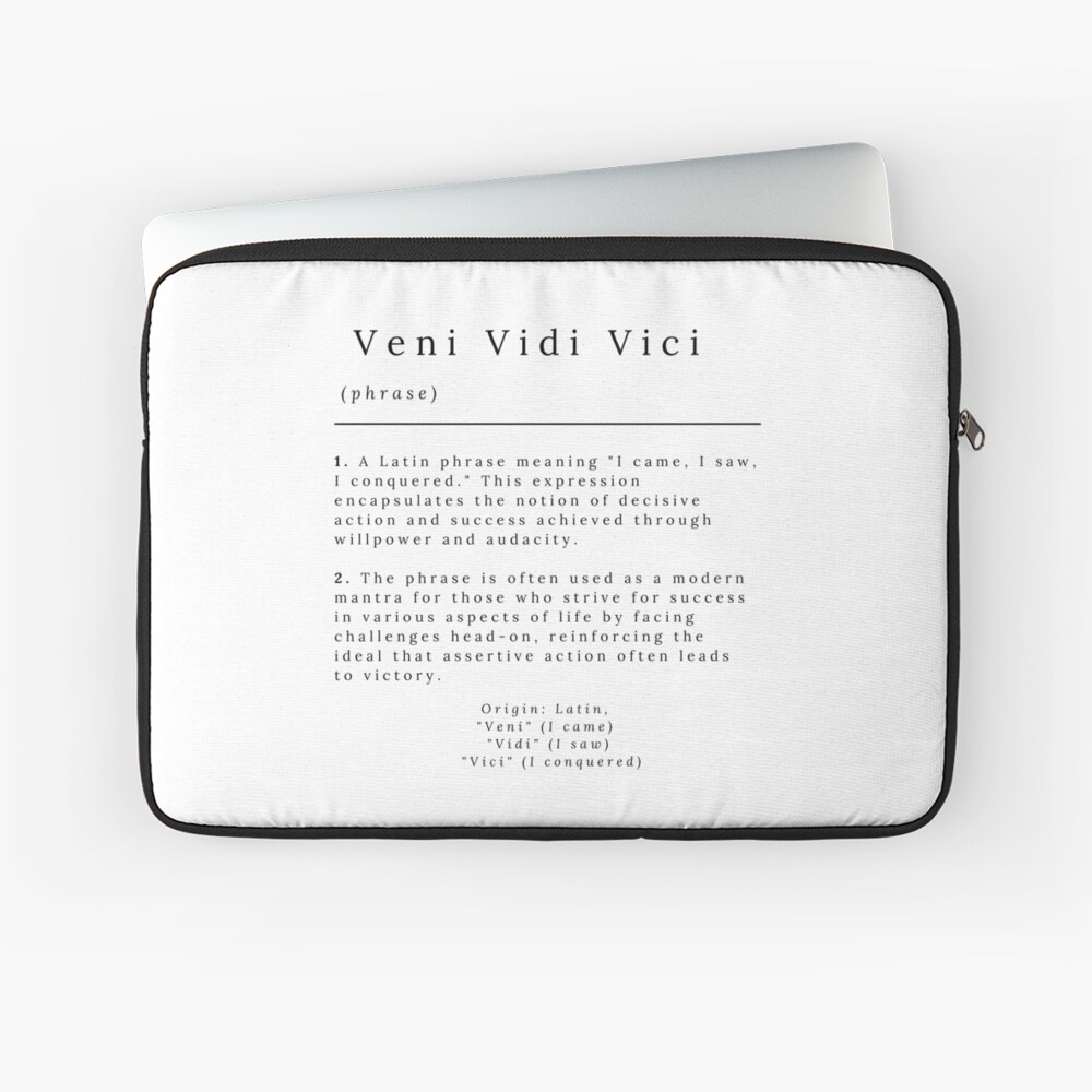 Veni, Vidi, Vici - Dictionary Definition | Poster