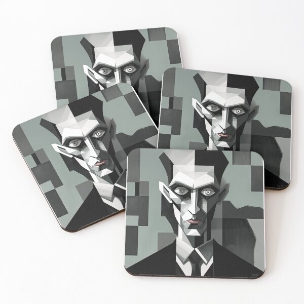 Item preview, Haunting Zombie Portrait Bauhaus Art designed and sold by ArtificialGenes.