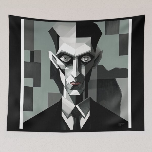 Item preview, Haunting Zombie Portrait Bauhaus Art designed and sold by ArtificialGenes.