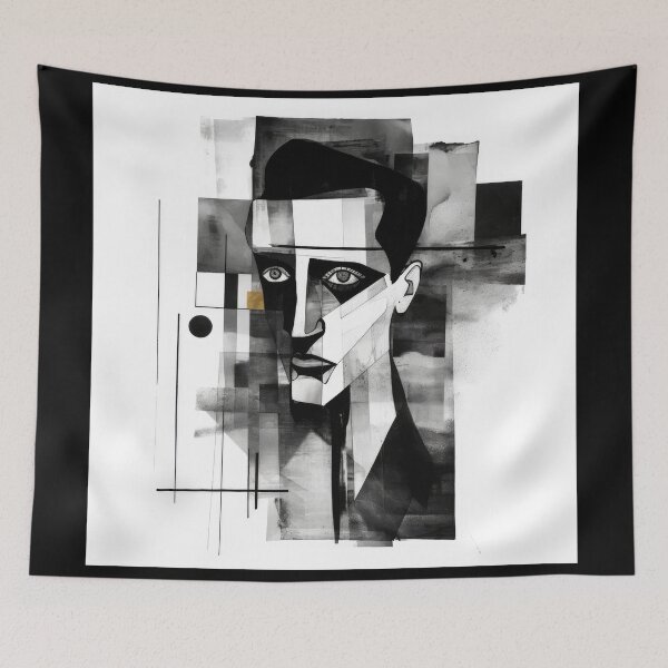 Item preview, Haunting Zombie Portrait Bauhaus Art designed and sold by ArtificialGenes.