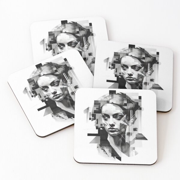 Item preview, Haunting Zombie Portrait Bauhaus Art designed and sold by ArtificialGenes.