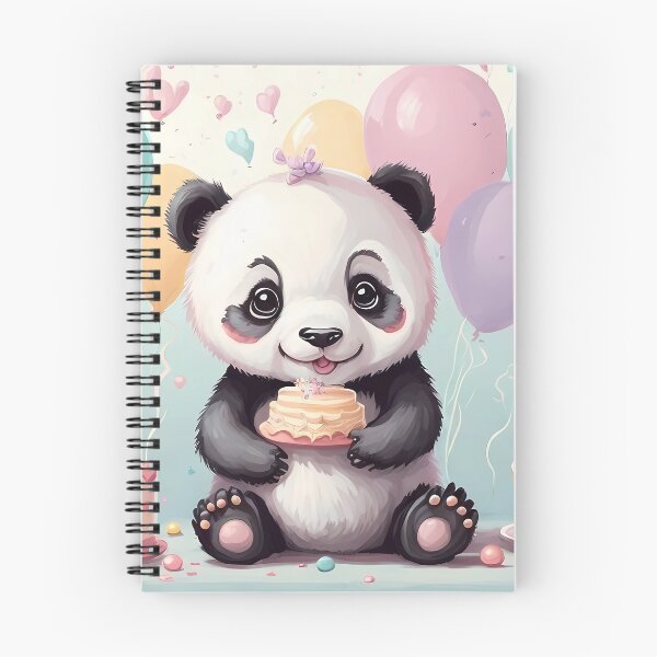 Item preview, Cute Baby panda wishing happy birthday, Postcard designed and sold by DevushkaStore.