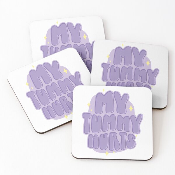 Item preview, My Tummy Hurts - Purple/Yellow designed and sold by ts-eg.