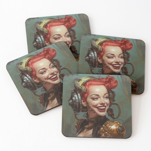 Item preview, Sci-Fi Cyberpinup Futuristic Beauties & Retro Glam designed and sold by GueloStudio.