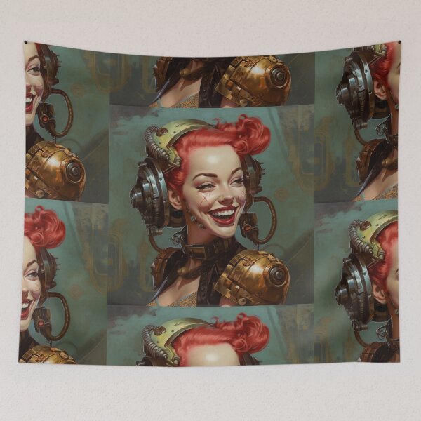 Item preview, Sci-Fi Cyberpinup Futuristic Beauties & Retro Glam designed and sold by GueloStudio.