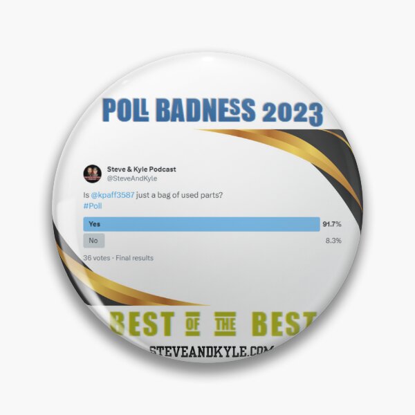 Item preview, Poll Badness 2023 designed and sold by steveandkyle.