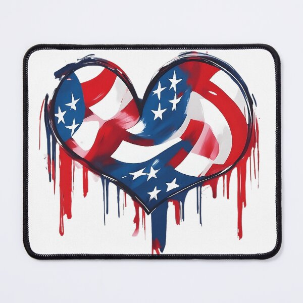 Item preview, USA flag love icon designed and sold by Gus-Fring-33.