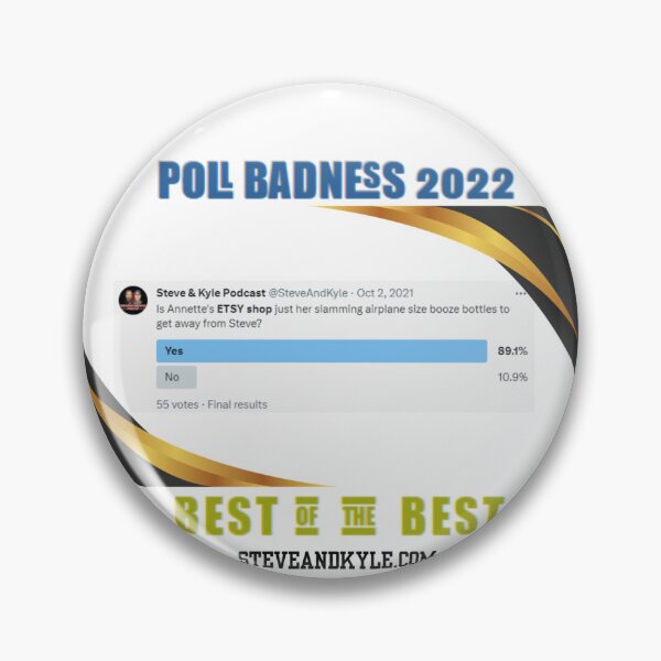Item preview, Poll Badness 2022 designed and sold by steveandkyle.