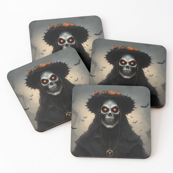 Item preview, Halloween ghostly corpse in a hat with pumpkins  designed and sold by JaroDesign2023.