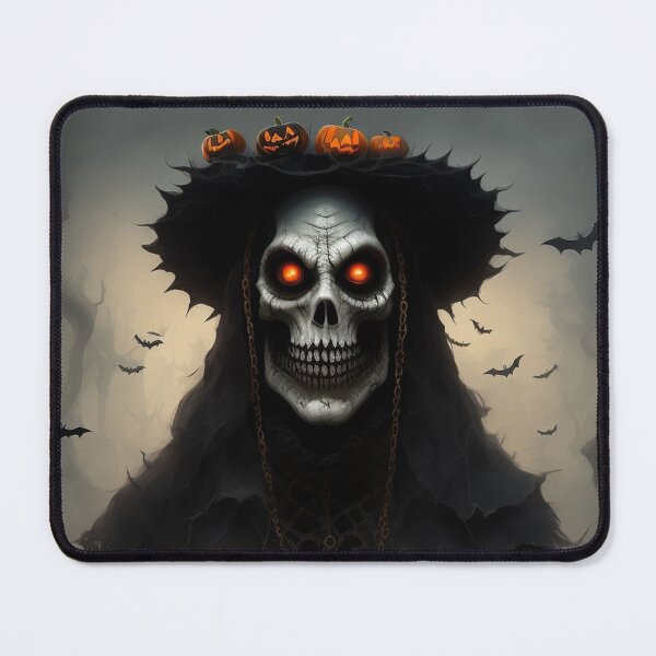 Item preview, Halloween ghostly corpse in a hat with pumpkins  designed and sold by JaroDesign2023.
