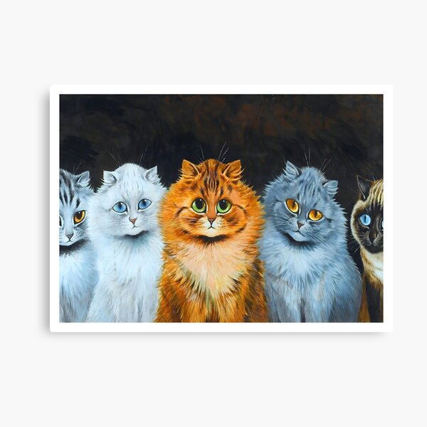 Louis Wain // Cats - Wicked Satisfaction Canvas Print - Buy