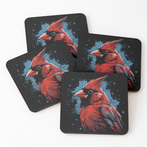 Item preview, Northern Red Cardinal - Vintage Distressed Street Art Birds designed and sold by GVRDesign.