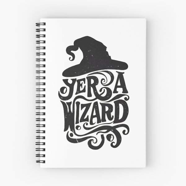Item preview, Yer a Wizard - Black Typography - Fantasy designed and sold by Fenay Designs.