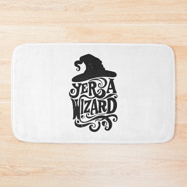 Item preview, Yer a Wizard - Black Typography - Fantasy designed and sold by Fenay Designs.