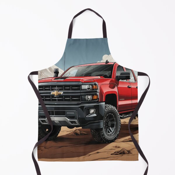 Item preview, Chevy Silverado on trail illustration designed and sold by Skeezips.