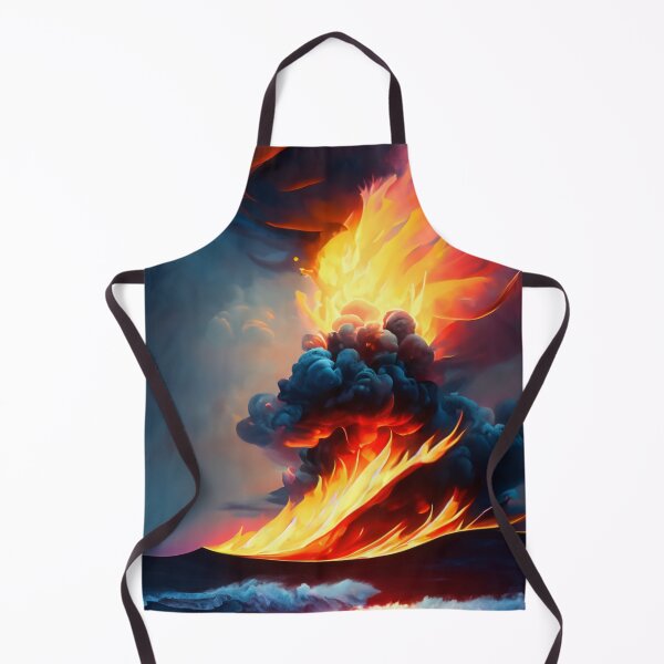 Item preview, Fire and flames on the ocean designed and sold by GGardenStudio.