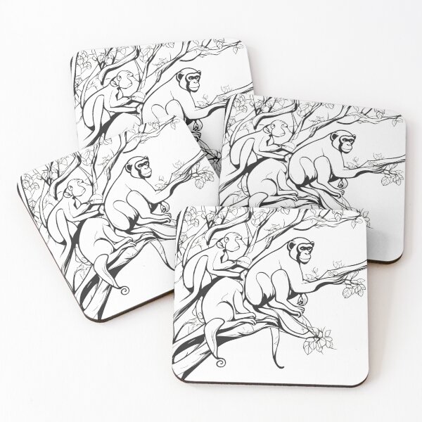 Item preview, monkeys on the tree designed and sold by Merthh.