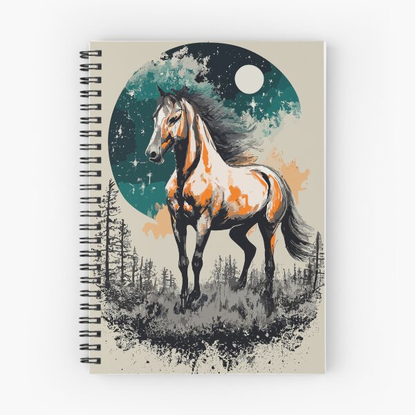 Item preview, beautiful horse walking under the full moon designed and sold by InnovaDigital.