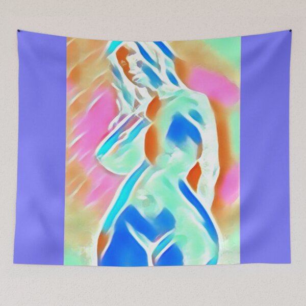 Item preview, Curvy female nude, semi-abstract digital painting  designed and sold by pulchritude560.