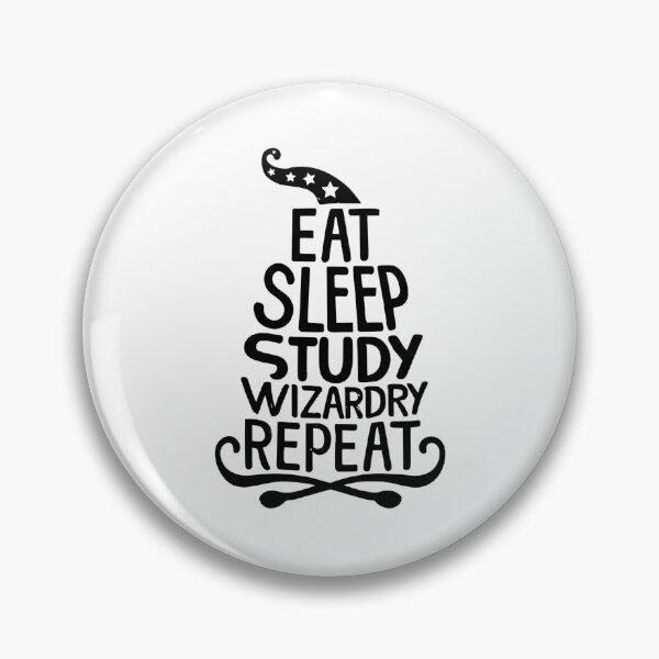 Item preview, Eat, Sleep, Study Wizardry, Repeat - Hat - Wizard designed and sold by Fenay Designs.