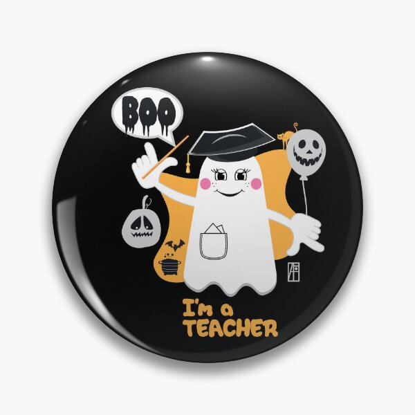 Item preview, BOO Lady teacher dressed as a GHOST - cute Halloween designed and sold by ArtProjectShop.