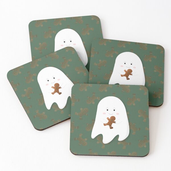 Item preview, Spooky Sweet Greetings: Ghost and Gingerbread Man designed and sold by Emily-mi.