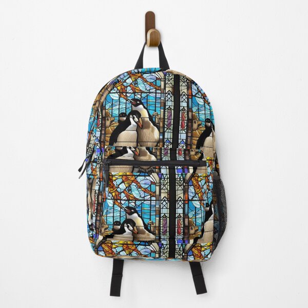Item preview, Stained Glass Penguins designed and sold by Paw's Arts.