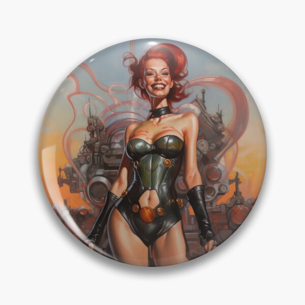 Item preview, Sci-Fi Cyberpinup Futuristic Beauties & Retro Glam designed and sold by GueloStudio.