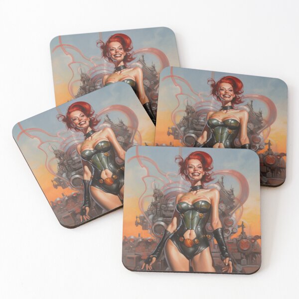 Item preview, Sci-Fi Cyberpinup Futuristic Beauties & Retro Glam designed and sold by GueloStudio.