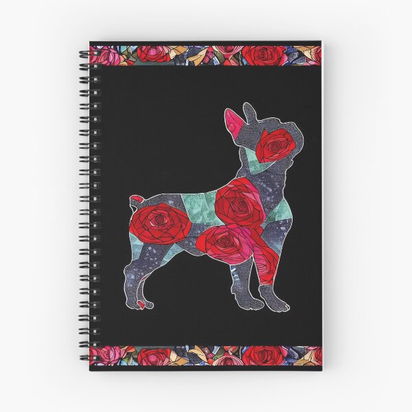 Item preview, French Bulldog Silhouette & Roses designed and sold by Pet-Z.