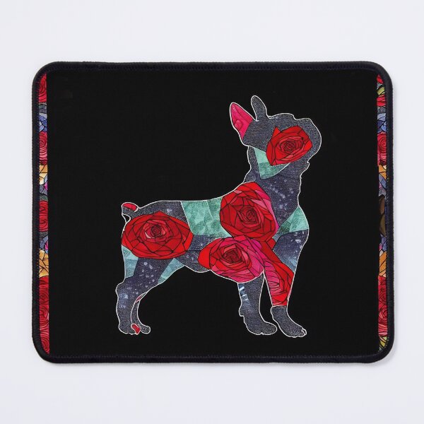 Item preview, French Bulldog Silhouette & Roses designed and sold by Pet-Z.