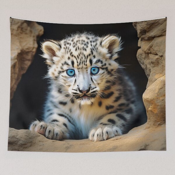 Item preview, Snow Leopard cub designed and sold by ScenicViewPics.
