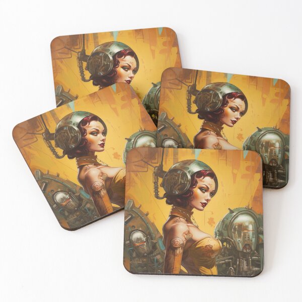 Item preview, Sci-Fi Cyberpinup Futuristic Beauties & Retro Glam designed and sold by GueloStudio.