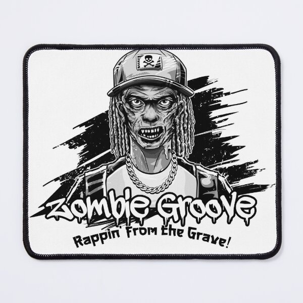 Item preview, Zombie Groove Rapping From The Grave Sketch designed and sold by zombiehiphop.
