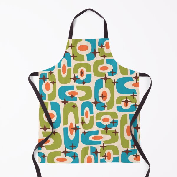 Item preview, Mid Century Modern Atomic Age Pattern 530 Mid Mod Orange Blue and Olive Green designed and sold by tonymagnerart.
