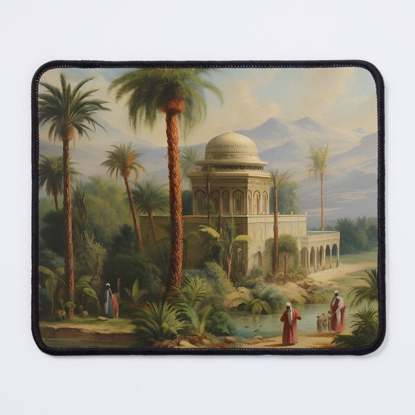 Item preview, Orientalist Exotic Middle Eastern Landscape designed and sold by Myra365Art.
