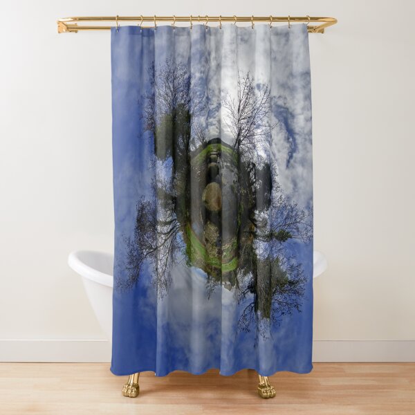 Stepping Stones Across Kilkeel River, Mountains of Mourne Shower Curtain